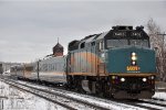 Westbound Corridor train comes out of the station